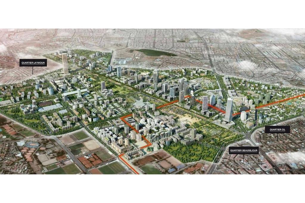 A 2 Minutes De Casa Finance City, Appartement Avec 2 Chambres Casablanca Kültér fotó