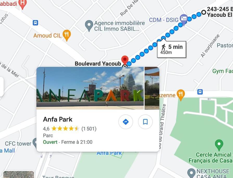 A 2 Minutes De Casa Finance City, Appartement Avec 2 Chambres Casablanca Kültér fotó