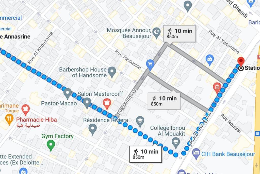 A 2 Minutes De Casa Finance City, Appartement Avec 2 Chambres Casablanca Kültér fotó